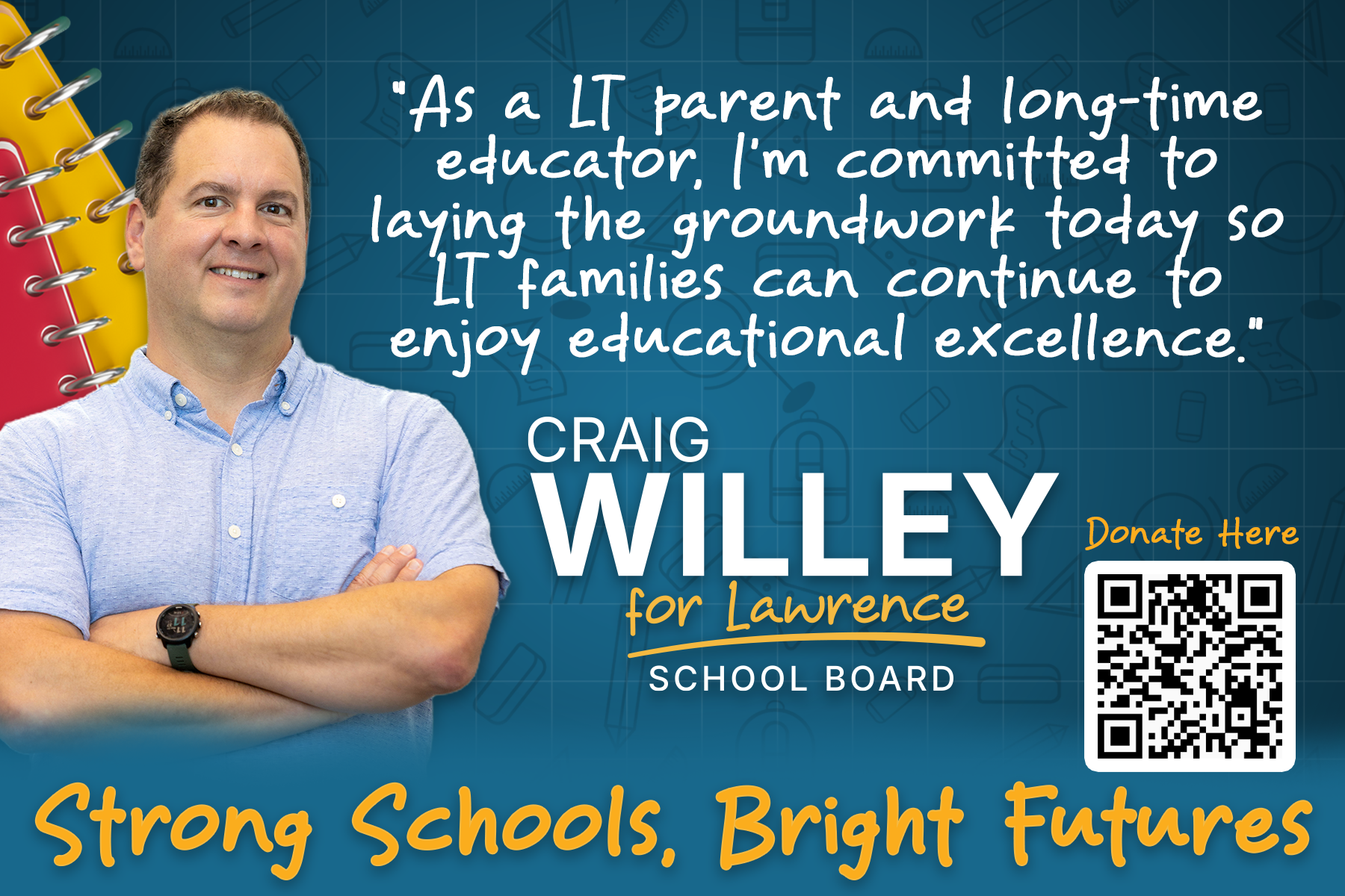 Craig’s supplied campaign flyer in English; full text follows